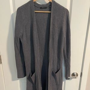 Grey long cardigan